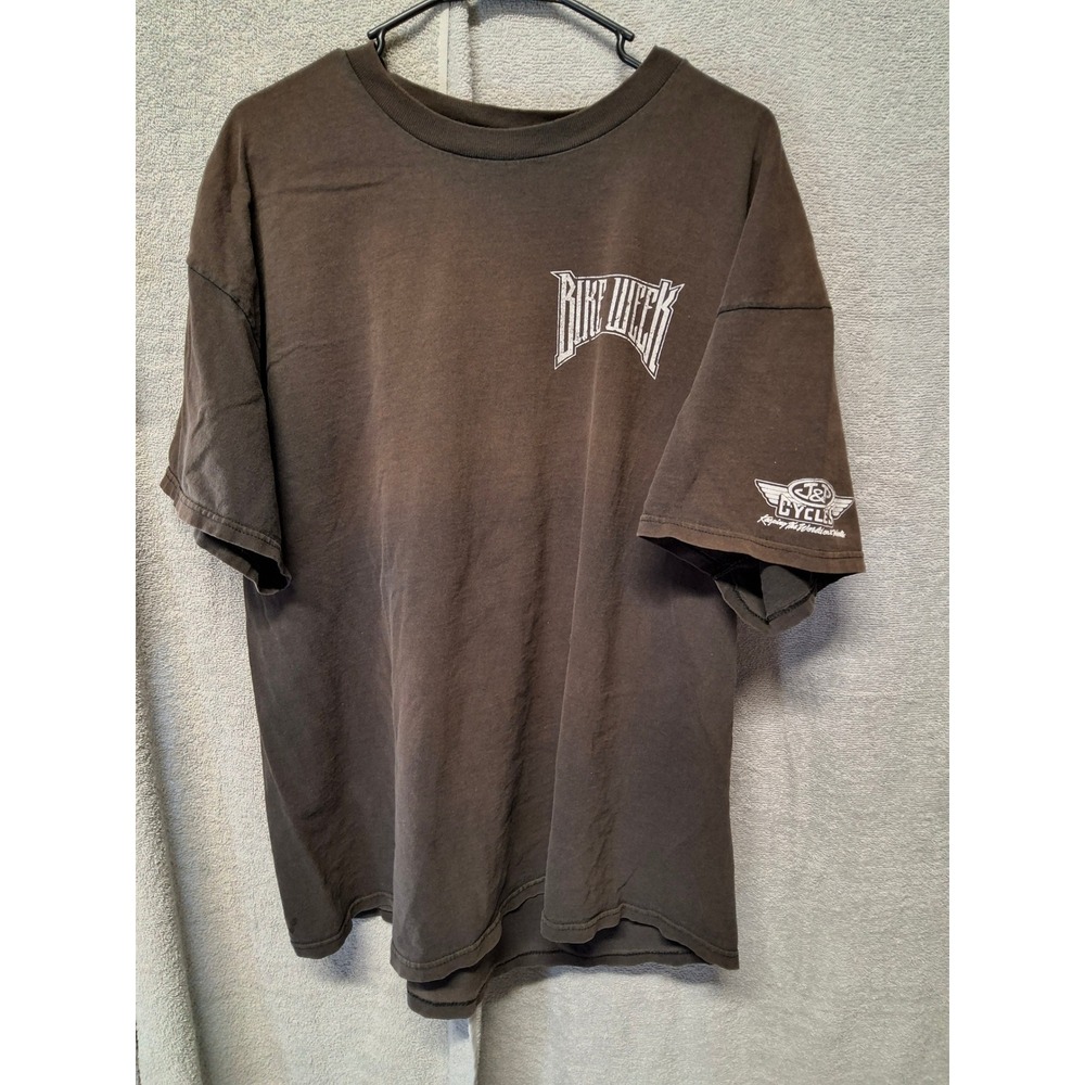 Vintage Delta Pro Weight Bike Week J&P Cycles Motorcycle T-Shirt 2XL Black Biker